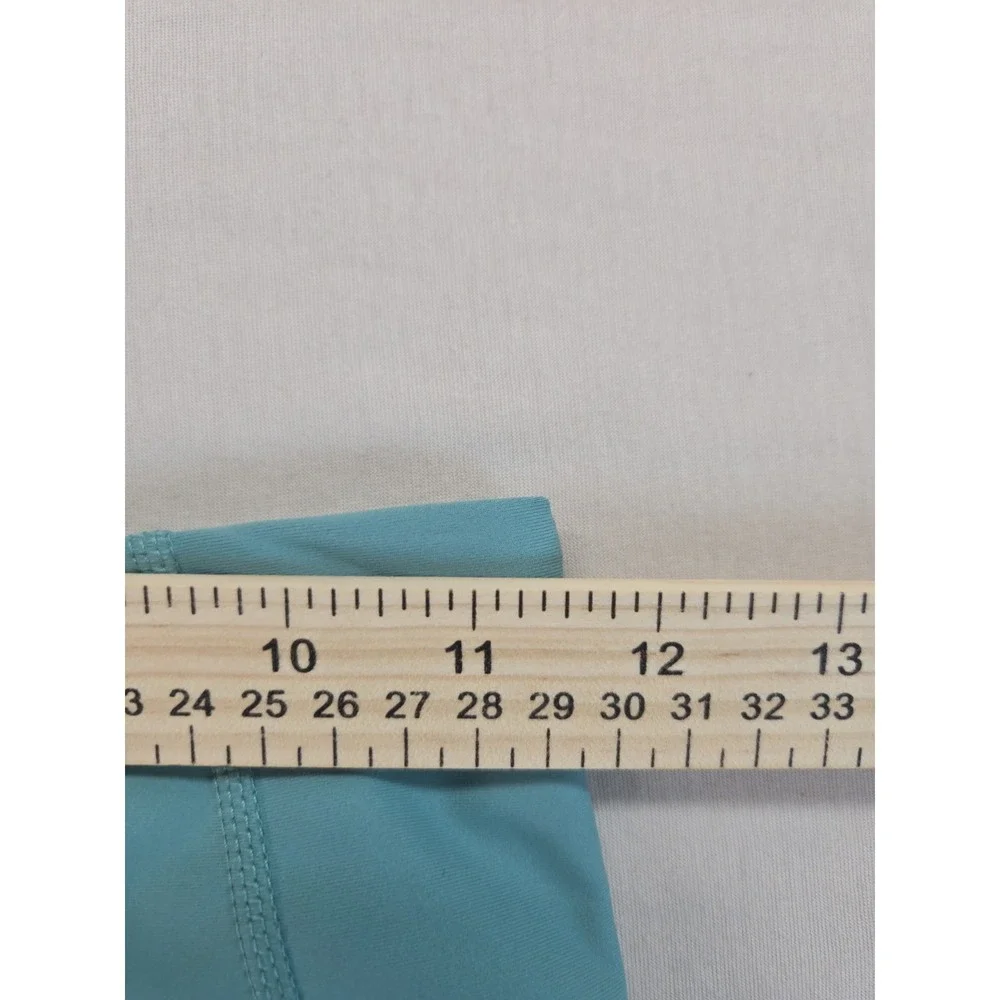Old Navy Go-Dry High Rise Moisture Wicking Leggings Active Aqua Solid S